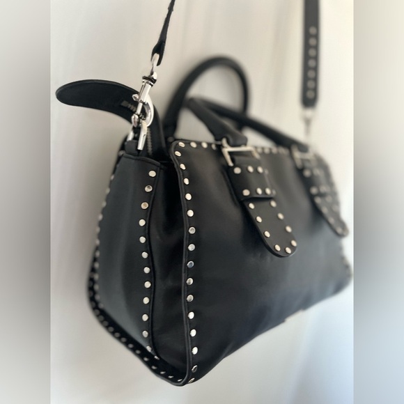 Rebecca Minkoff Midnighter Medium Satchel Shoulder Crossbody Handbag - Picture 7 of 16